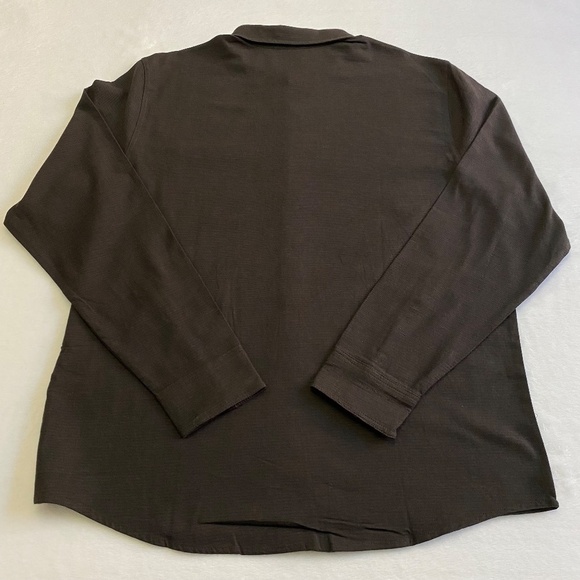 32 Degrees Men's Long Sleeve Button-Up Shirt, Brown, Large NWT - Picture 9 of 16